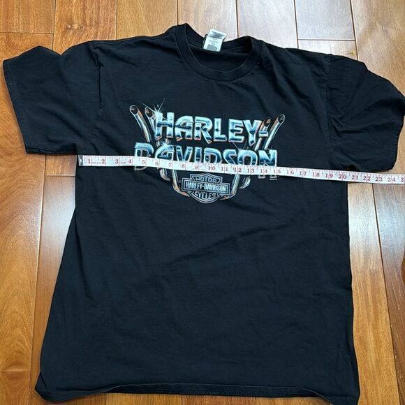 Harley-Davidson Youngstown Men's Black Short Sleeve size L - Picture 9 of 9
